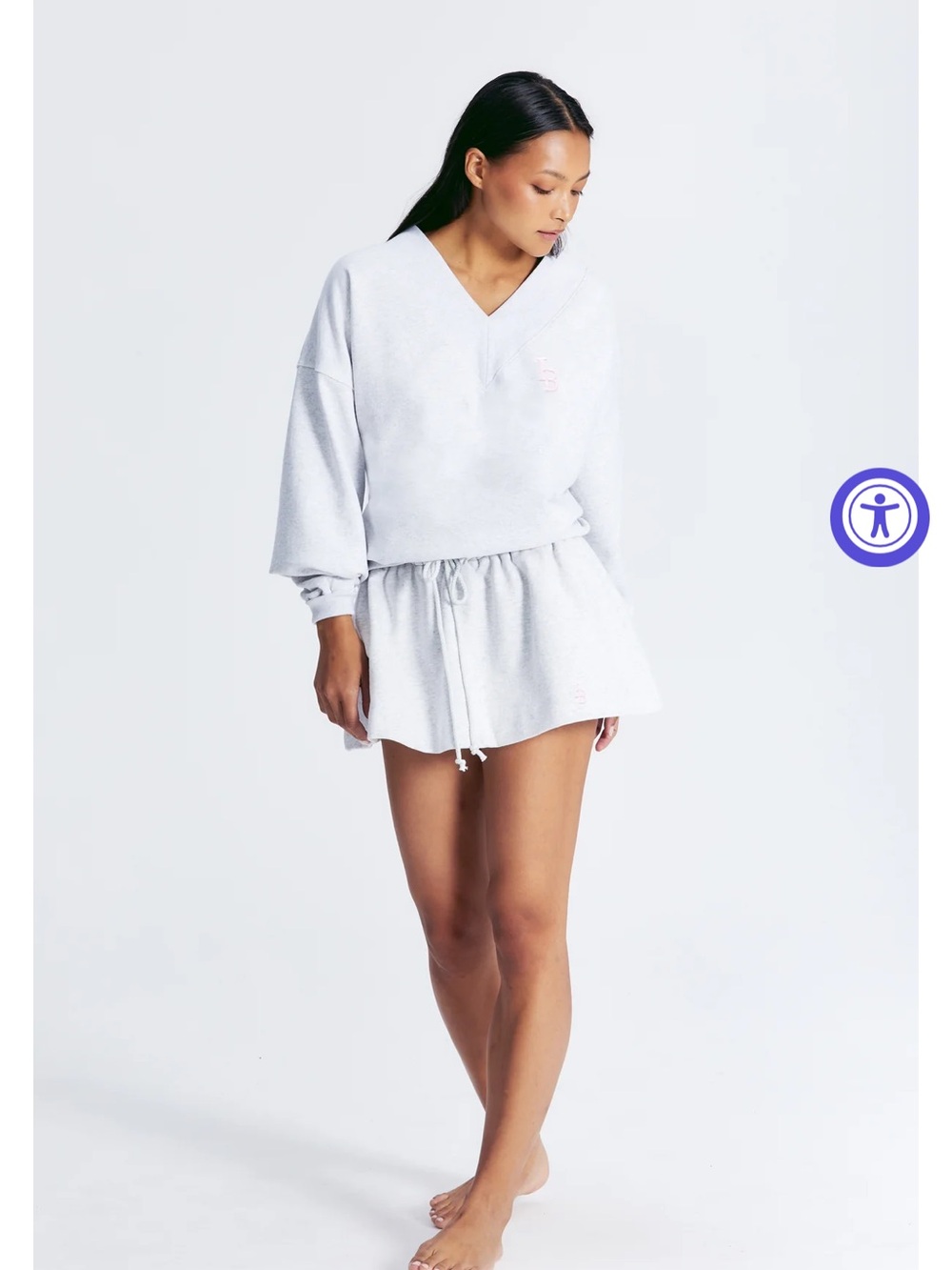 The Bar grey Mini Skirt